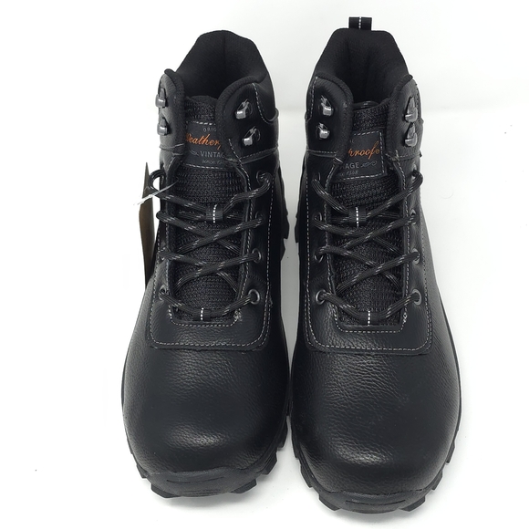 New Weatherproof Boots Vintage Jace Black Combat Hiking 10M - Picture 6 of 10
